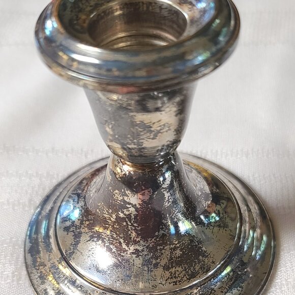 Vintage Gorham Sterling Silver pair Candlestick Holders #948 with original box - Picture 4 of 8